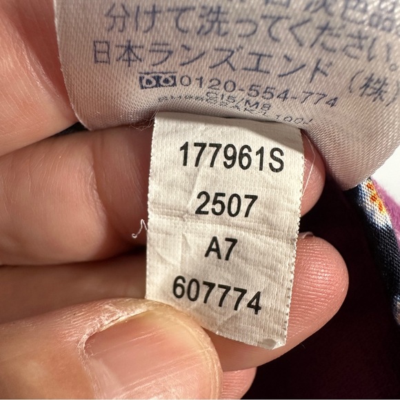 Lands End pink corduroy jacket, sz. 12, button front, layer, fall, classic - Picture 10 of 10